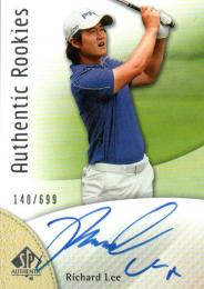 2014 UPPER DECK SP Authentic Golf  Richard Lee Autograph 140/699