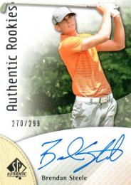 2014 UPPER DECK SP Authentic Golf  Brendan Steele Autograph 270/299