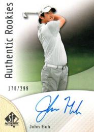2014 UPPER DECK SP Authentic Golf  John Huh Autograph 170/299
