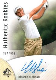 2014 UPPER DECK SP Authentic Golf  Edoardo Molinari Autograph 394/699