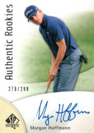 2014 UPPER DECK SP Authentic Golf  Morgan Hoffmann Autograph 279/299