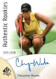 2014 UPPER DECK SP Authentic Golf  Cheyenne Woods Autograph 595/699
