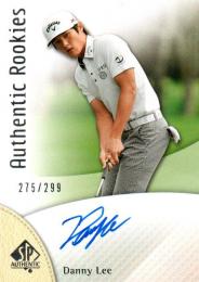 2014 UPPER DECK SP Authentic Golf  Danny Lee Autograph 275/299