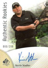 2014 UPPER DECK SP Authentic Golf  Kevin Stadler Autograph 069/299