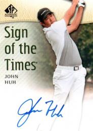 2014 UPPER DECK SP Authentic Golf  John Huh Autograph