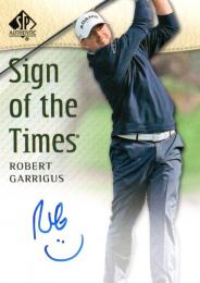 2014 UPPER DECK SP Authentic Golf  Robert Garrigus Autograph
