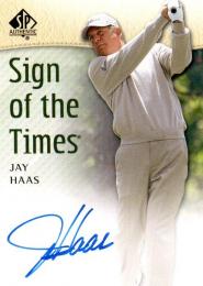 2014 UPPER DECK SP Authentic Golf  Jay Haas Autograph