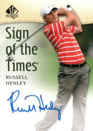 2014 UPPER DECK SP Authentic Golf  Russell Henley Autograph