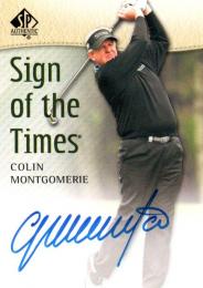 2014 UPPER DECK SP Authentic Golf  Colin Montgomerie Autograph