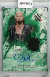 2018 Topps WWE Undisputed  Luke Gallows Undisputed Autograph Relic Green(パラレル版) 39/50