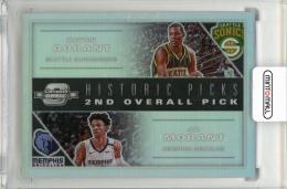 2019-20 PANINI Contenders Optic Historic Picks #2  Kevin Durant Seattle Supersonics / Ja Morant Memphis Grizzlies
