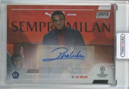 2021-22 Stadium Club Chrome UEFA Champions League Pierre Kalulu Autographs #CAPK RC AC Milan