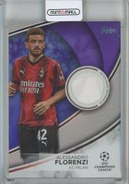 2023-24 Topps UEFA Club Competitions Alessandro Florenzi Superstar Relics Purple Foil #TSAZ【031/299】 AC Milan