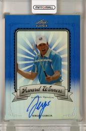 2011 Leaf Golf Metal  Sergio Garcia Award Winners Autographs Prismatic Blue #AWSG1 ※汚れあり 06/10