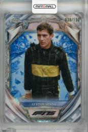 2025 Topps Chrome Formula 1 Ayrton Senna Diamond 75th Anniversary Blue Mini-Diamond Refractor #D75-50【038/150】