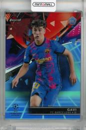 2021-22 Topps Finest UEFA Champions League Gavi Blue/Aqua Vaporwave #51 RC ※初期傷あり【67/99】 FC Barcelona