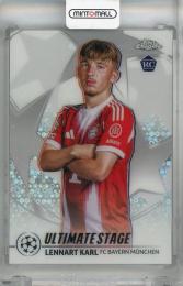 2025-26 Topps UEFA Club Competitions Lennart Karl  Ultimate Stage Chrome #US-33 RC FC Bayern Munchen