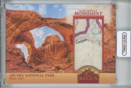 2023 Upper Deck Goodwin Champions  Arches National Park National Monuments Map Relics