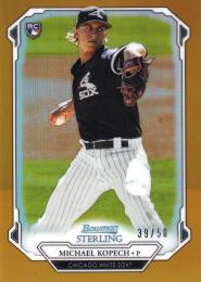 2019 Bowman Sterling Rookies Chicago White Sox Michael Kopech Base Gold Refractorsパラレル版 39/50