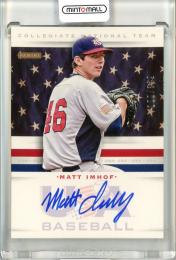 2013 Panini USA Baseball Box Set  Matt Imhof Collegiate National Team Autograph 100/399