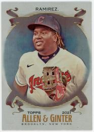 2021 Topps Allen and Ginter Silver #77 Jose Ramirez