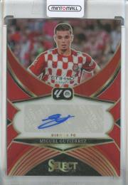 2024-25 Select La Liga Miguel Gutierrez Select Signatures Red #10 Girona FC