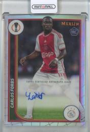 2023-24 Merlin UEFA Club Competitions Carlos Forbs Autographs #AHCF AFC Ajax