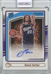 2024-25 Panini Donruss  Devin Carter #256 RR AU Sacramento Kings