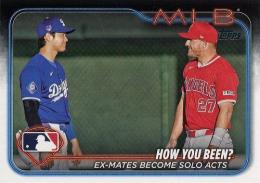 2024 Topps Update MLB #US76 How You Been?:Ex-Mates Become Solo Acts(Shohei Ohtani / Mike Trout) レギュラーカード
