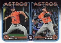 2024 Topps Update MLB #US252 Blair Henley / Shawn Dubin レギュラーカード RC