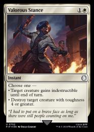 【PIP】【ENG】【サージ・Foil】《勇敢な姿勢/Valorous Stance》