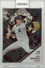 2022 BBM ICONS 佐々木朗希 箔プリントカード(赤箔版)【02/15】