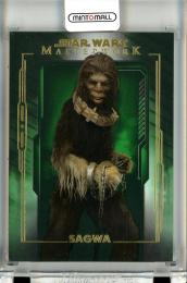 2020 Topps Star Wars Masterwork  Sagwa Base Green Parallel 06/99