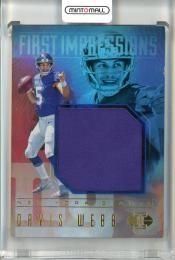 2017 Panini Illusions  Davis Webb First Impressions Memorabilia