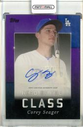 2022 Topps x Wander Franco Corey Seager Head Of The Class Autographs Purple【24/25】 Los Angeles Dodgers