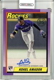 2025 Topps Series 1 Adael Amador Topps 1990 Autographs Colorado Rockies