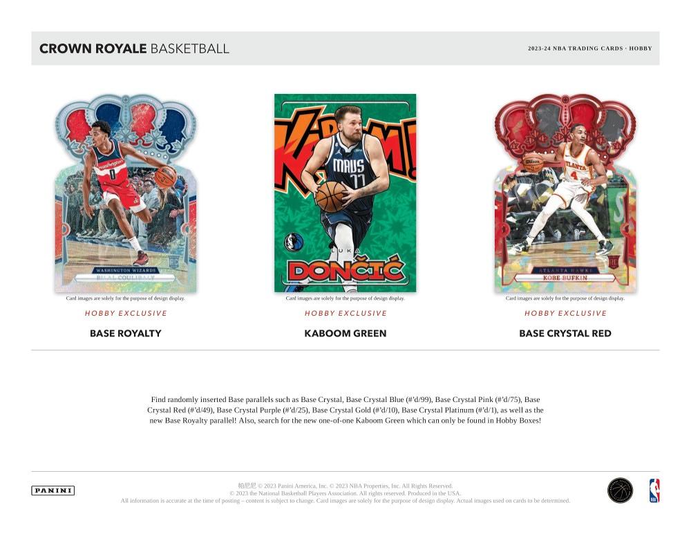 ミントモール / MINT-WEB店 (ボックス通販) / NBA 2023-24 PANINI CROWN ROYALE HOBBY