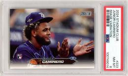 2024 Topps Stadium Club Junior Caminero Image Variation【PSA8】 Tampa Bay Rays