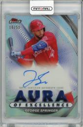 【表面微スレあり】2022 TOPPS Finest George Springer Autograph【16/50】