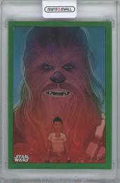 2019 TOPPS Chrome Star Wars Legacy Marvel Comic Book Covers Green Refractors / CHEWBACCA 【14/50】