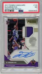 2017-18 PANINI Vanguard De'Aaron Fox Prime Prospects Signature #140 99枚限定【27/99】【PSA7】《Near MINT》Sacramento Kings