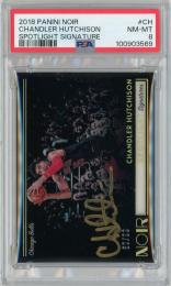 2018-19 PANINI Noir Chandler Hutchison Spotlight Signatures #CH 99枚限定【83/99】【PSA8】《Near MINT-MINT》Chicago Bulls
