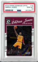 2016-17 Panini Donruss Optic Lebron James #15【PSA10】 Lakers