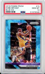 2018-19 Panini Prizm Kobe Bryant #15 Blue Ice Prizms【66/99】【PSA10】 Lakers