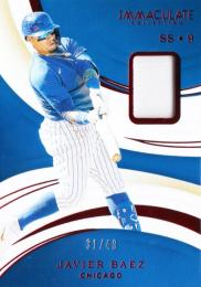 2020 PANINI Immaculate Collection Baseball Javier Baez Base Red 49枚限定 /31