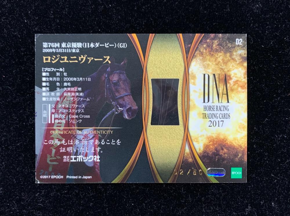 2017 カレンブラックヒル　DNAカード 2017 カレンブラックヒル DNAカード - メルカリ