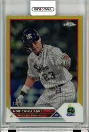 2023 TOPPS CHROME NPB ベースボールカード ヤクルト 青木宣親 Base Gold Refractor 11/50