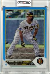 2023 TOPPS CHROME NPB ベースボールカード 阪神 井坪陽生 Rookie Base Blue Refractor 026/150