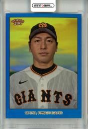 2023 TOPPS NPB 206 ベースボールカード 巨人 長野久義 Base Blue Foil Parallel 64/75