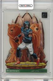 2023 Clearly Donruss Justin Fields  Downtown Chicago Bears